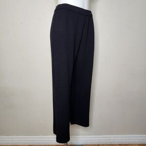 St. John Evening Black Knit Side Slit Pants Size 10